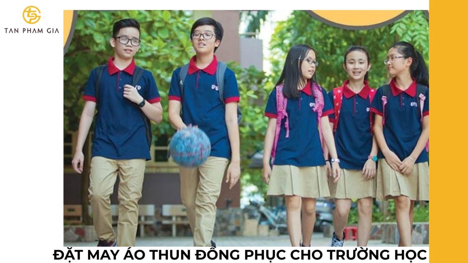 Đặt may áo thun đồng phục cho trường học