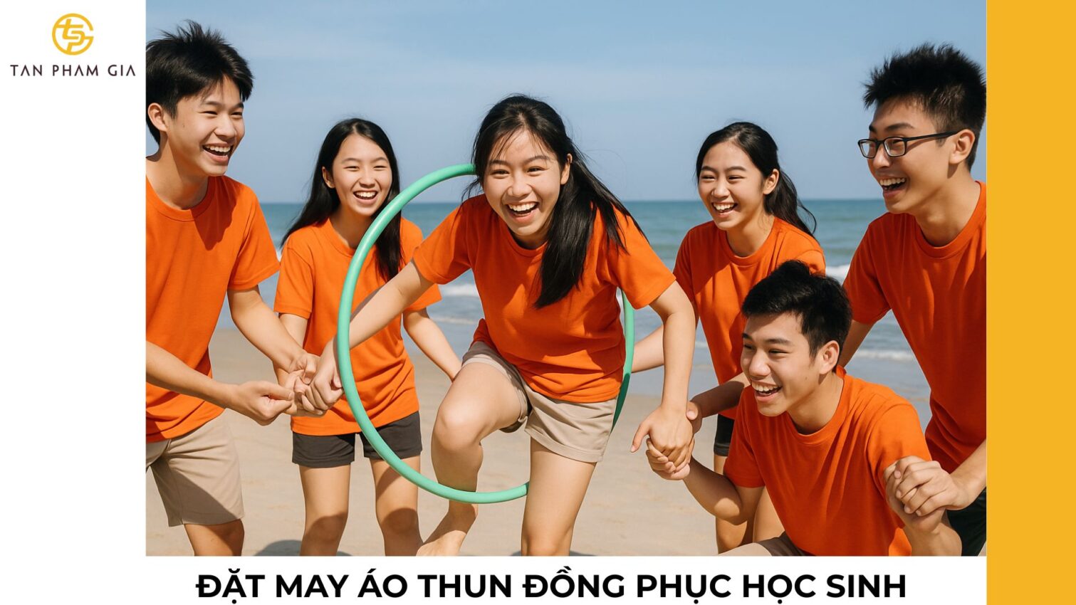 Đặt may áo thun đồng phục học sinh