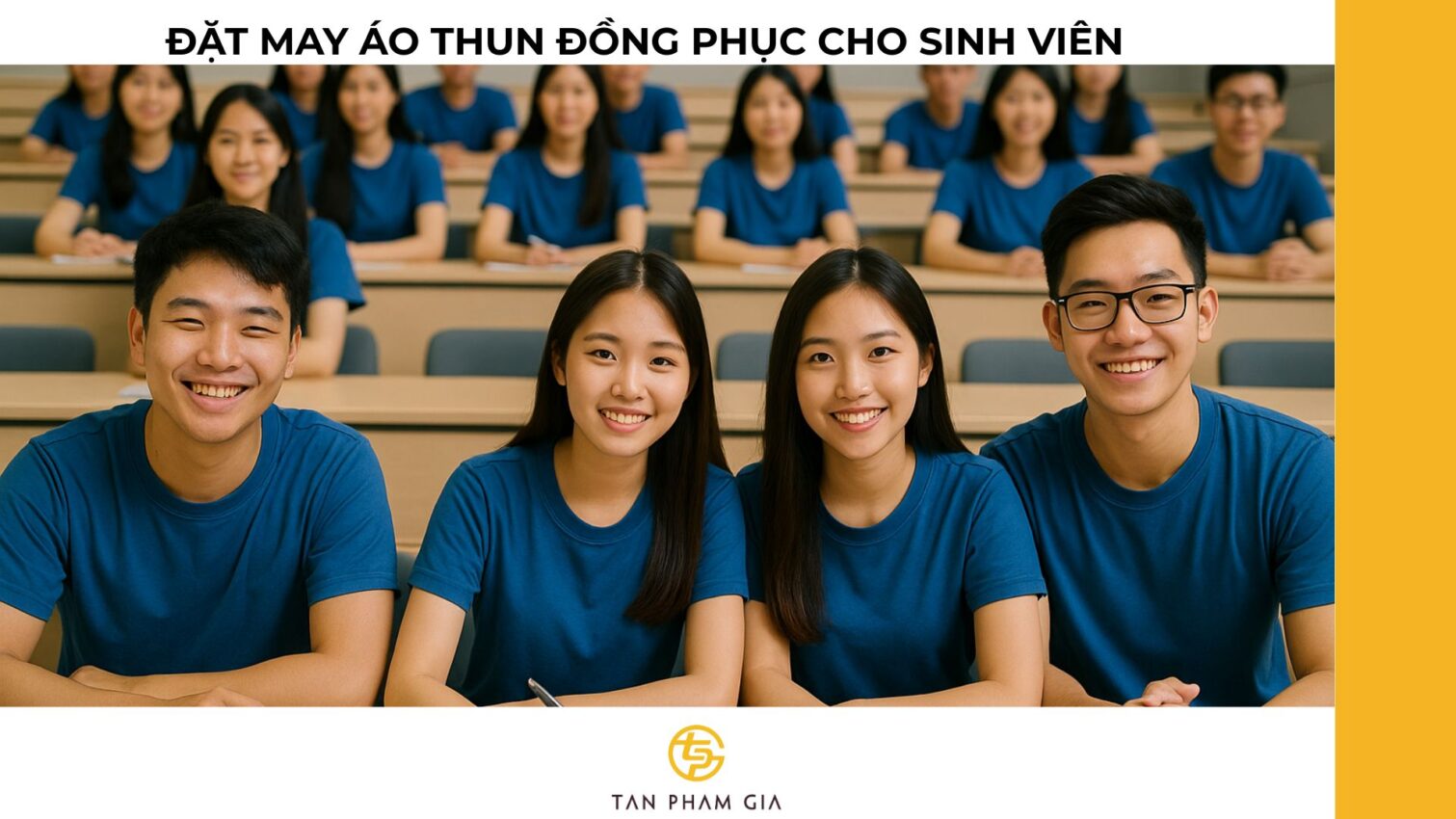 Đặt may áo thun đồng phục cho sinh viên