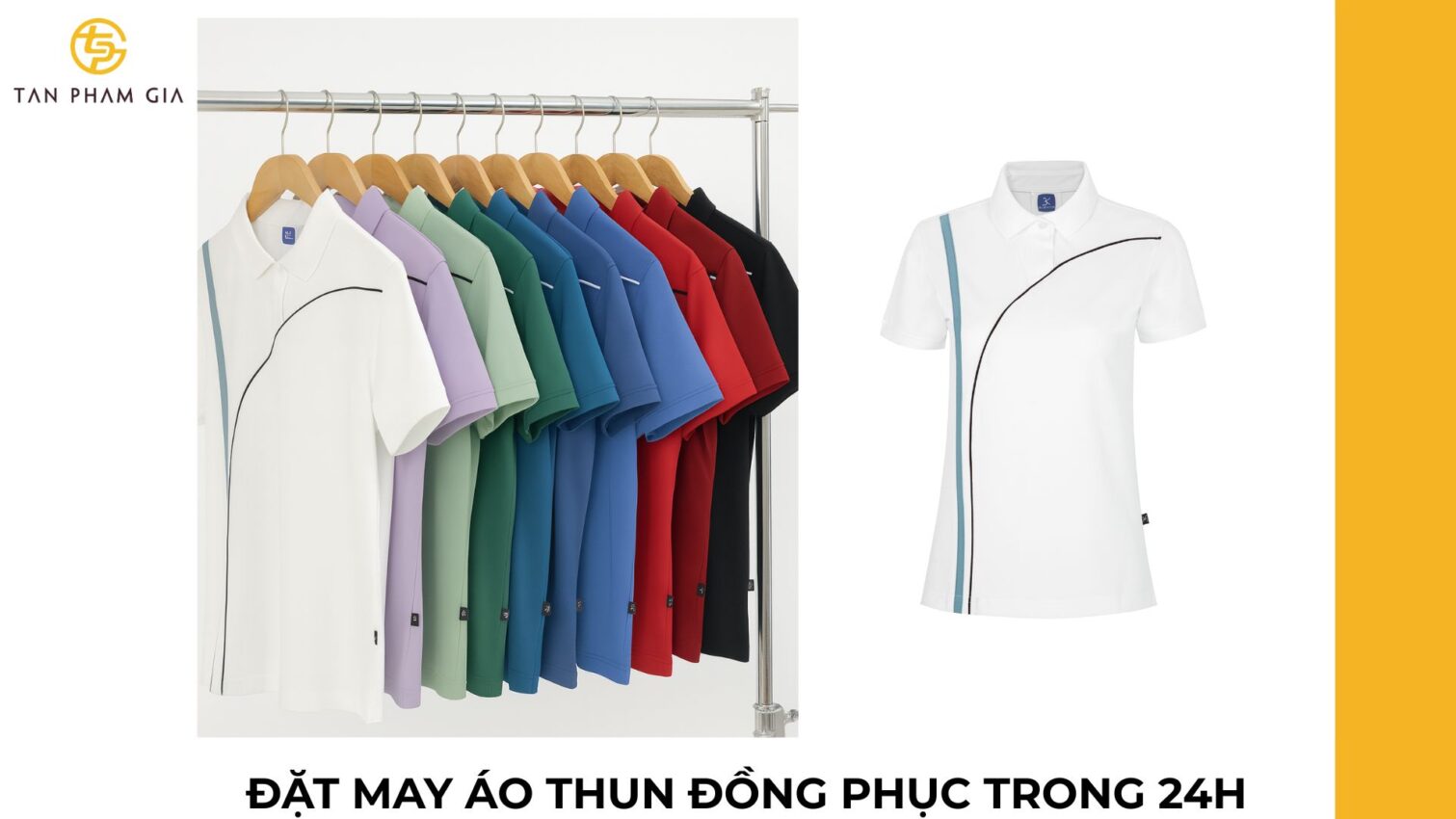 Đặt may áo thun đồng phục trong 24h