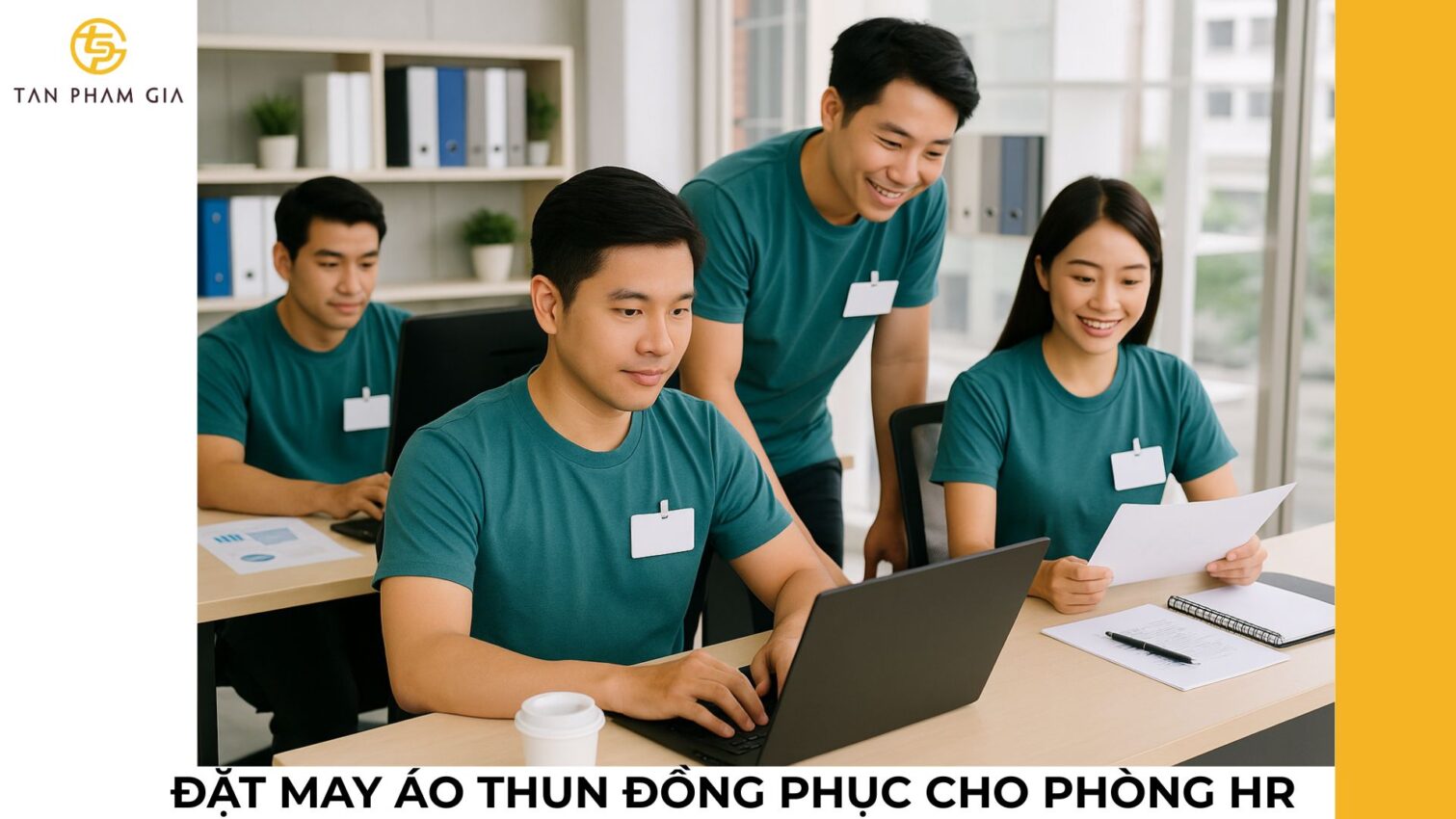 Đặt may áo thun đồng phục cho phòng HR