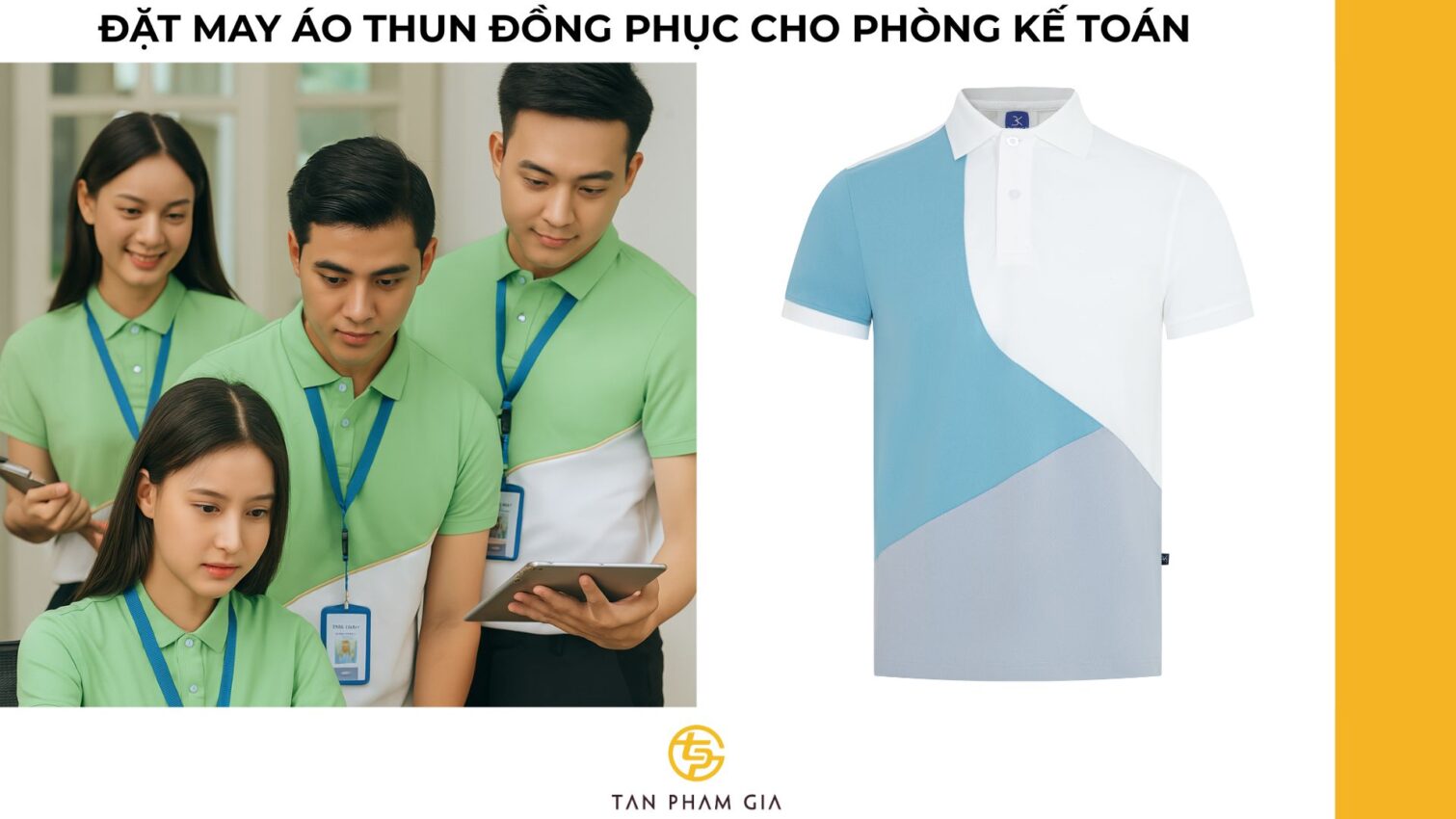 Đặt may áo thun đồng phục cho phòng kế toán