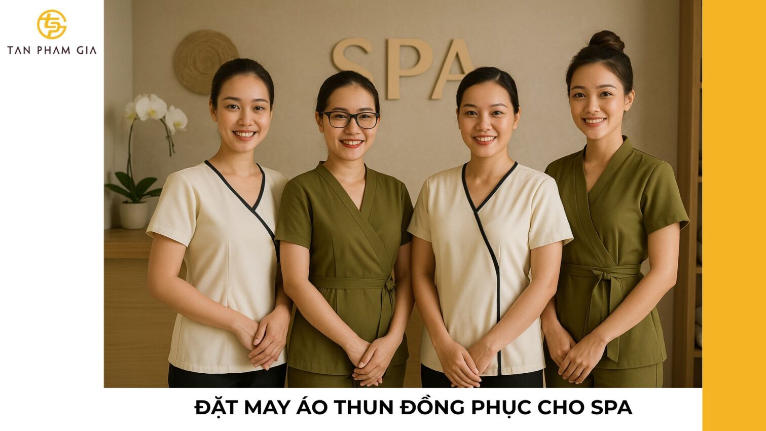 Đặt may áo thun đồng phục cho spa