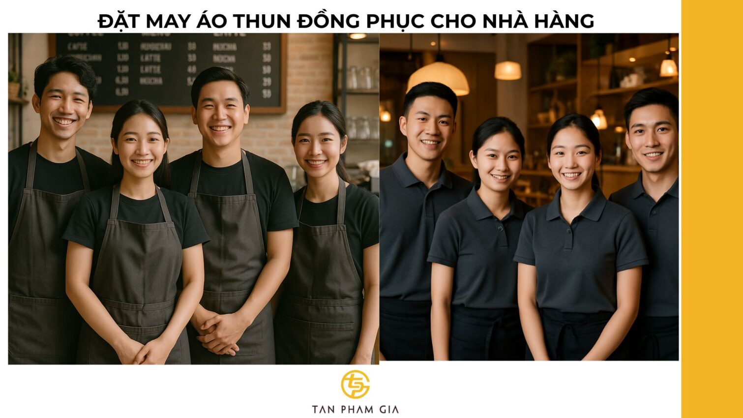 Đặt may áo thun đồng phục cho nhà hàng