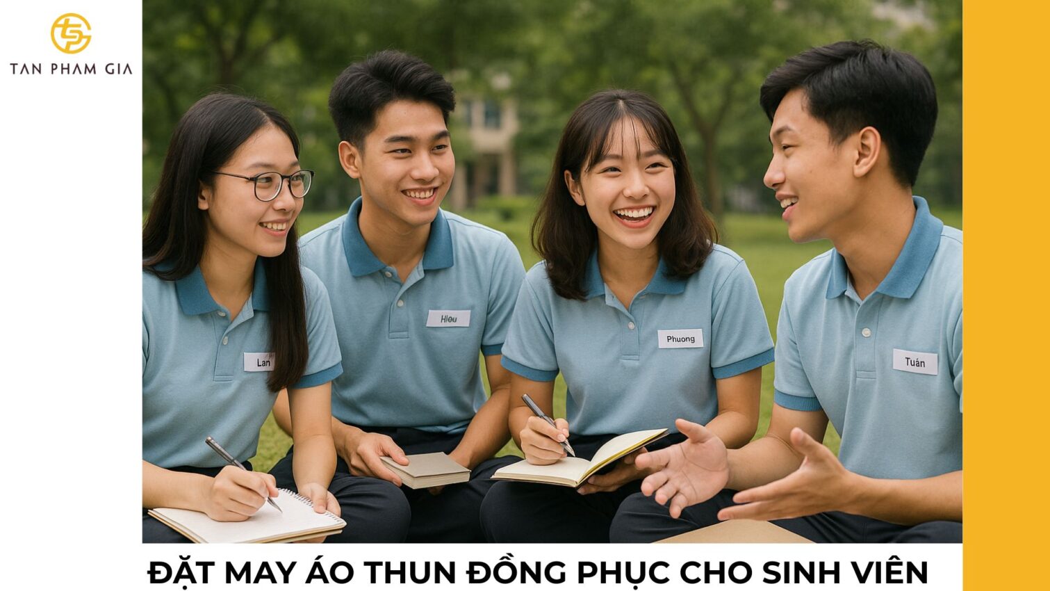 Đặt may áo thun đồng phục cho sinh viên