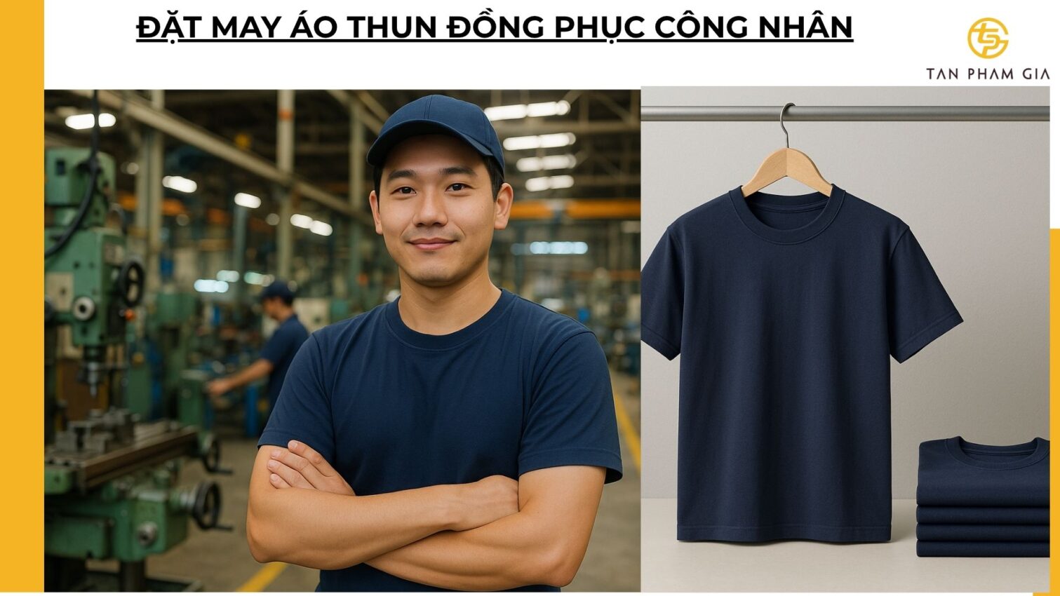 Đặt may áo thun đồng phục công nhân