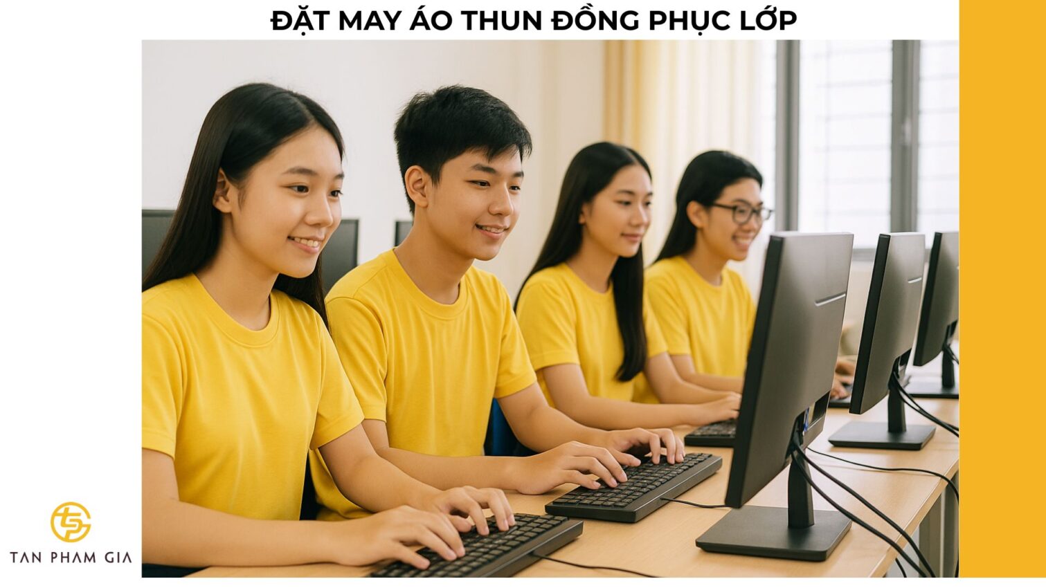 Đặt may áo thun đồng phục lớp