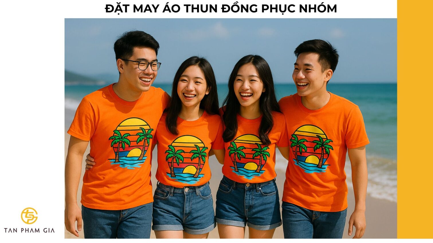 Đặt may áo thun đồng phục nhóm