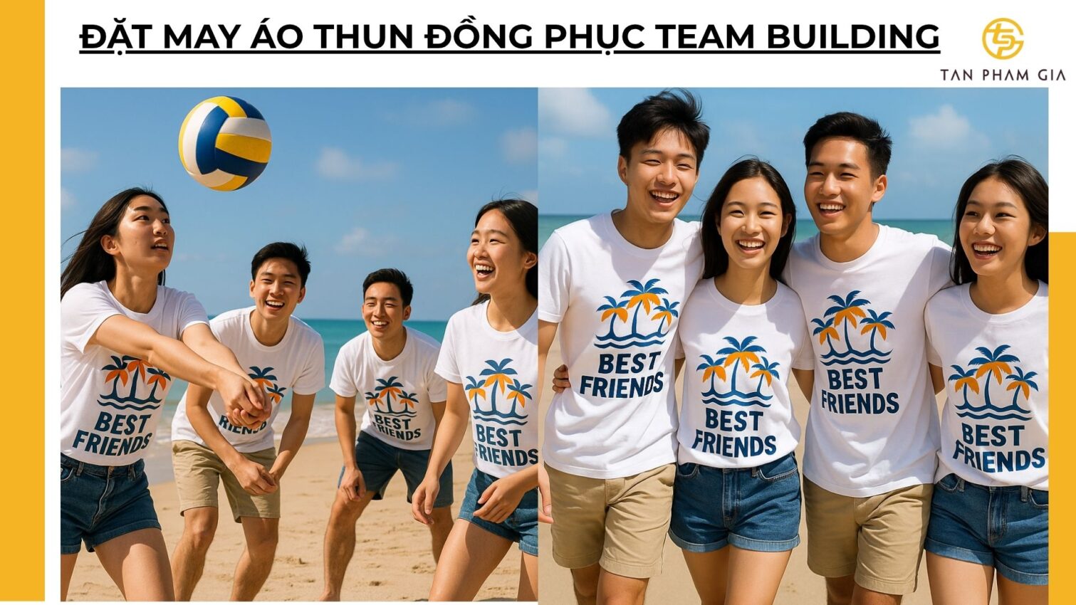 Đặt may áo thun đồng phục team building