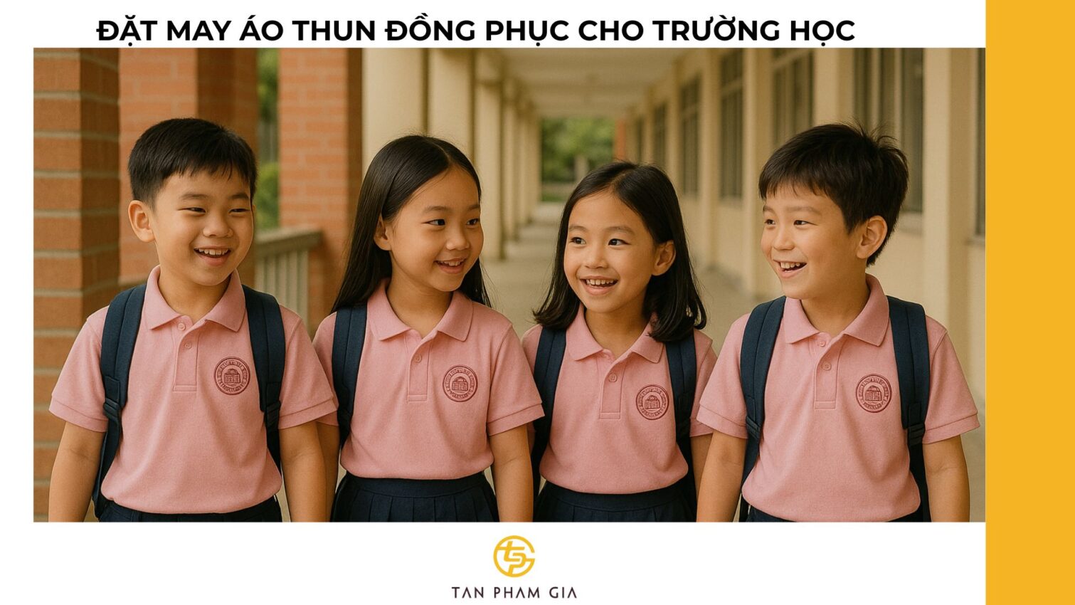 Đặt may áo thun đồng phục cho trường học