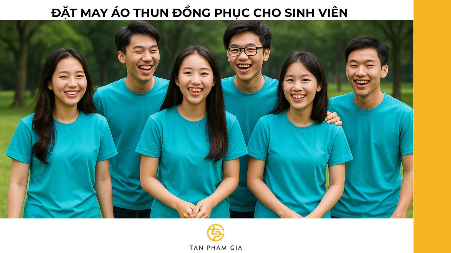 Đặt may áo thun đồng phục cho sinh viên
