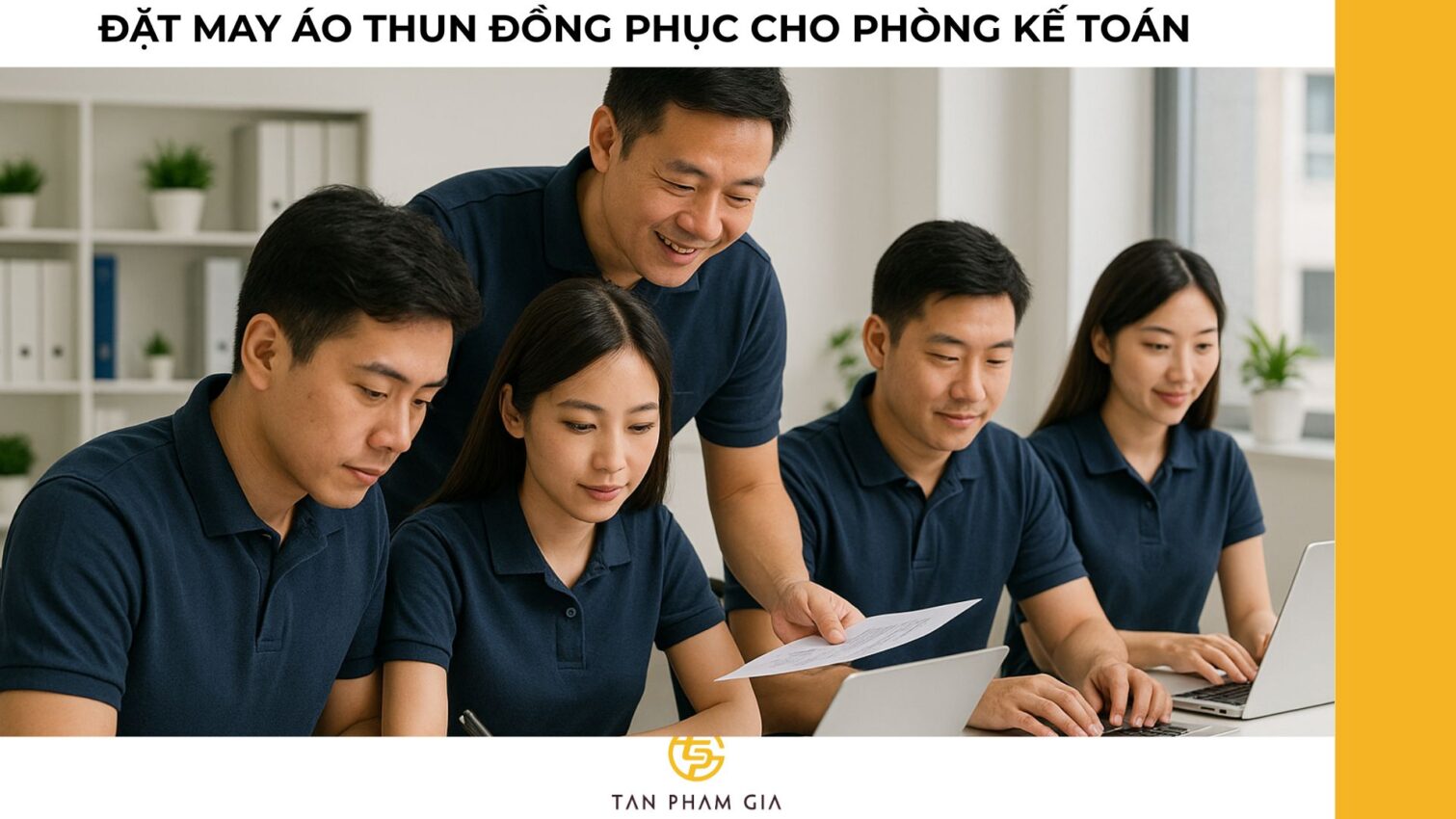 Đặt may áo thun đồng phục cho phòng kế toán