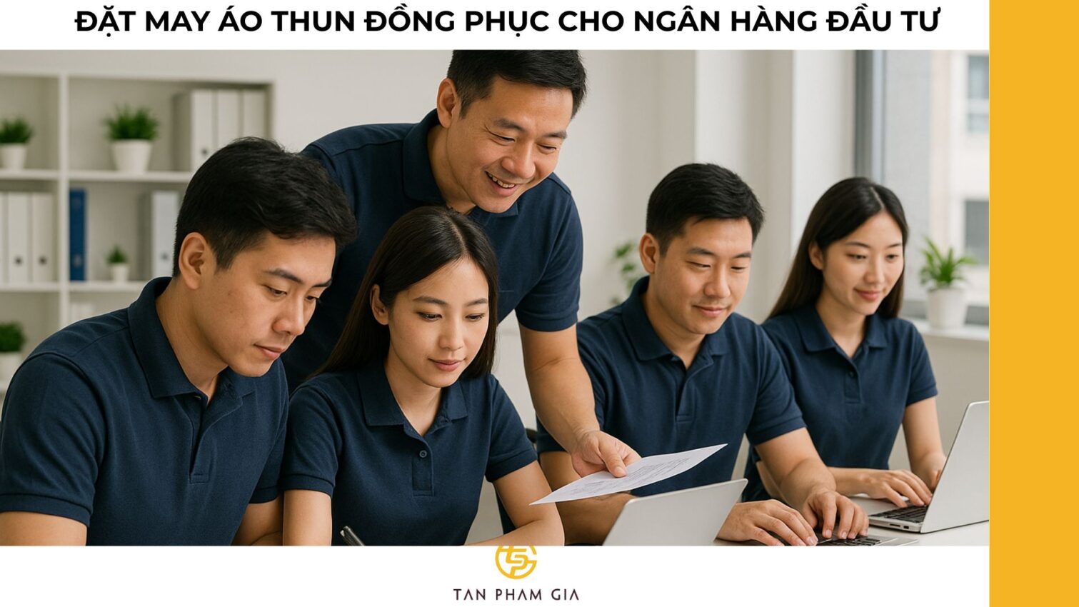 Đặt may áo thun đồng phục cho ngân hàng đầu tư