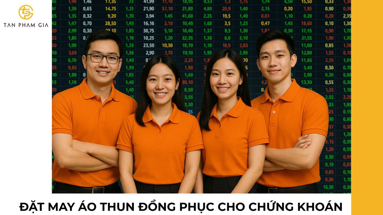 Đặt may áo thun đồng phục cho chứng khoán