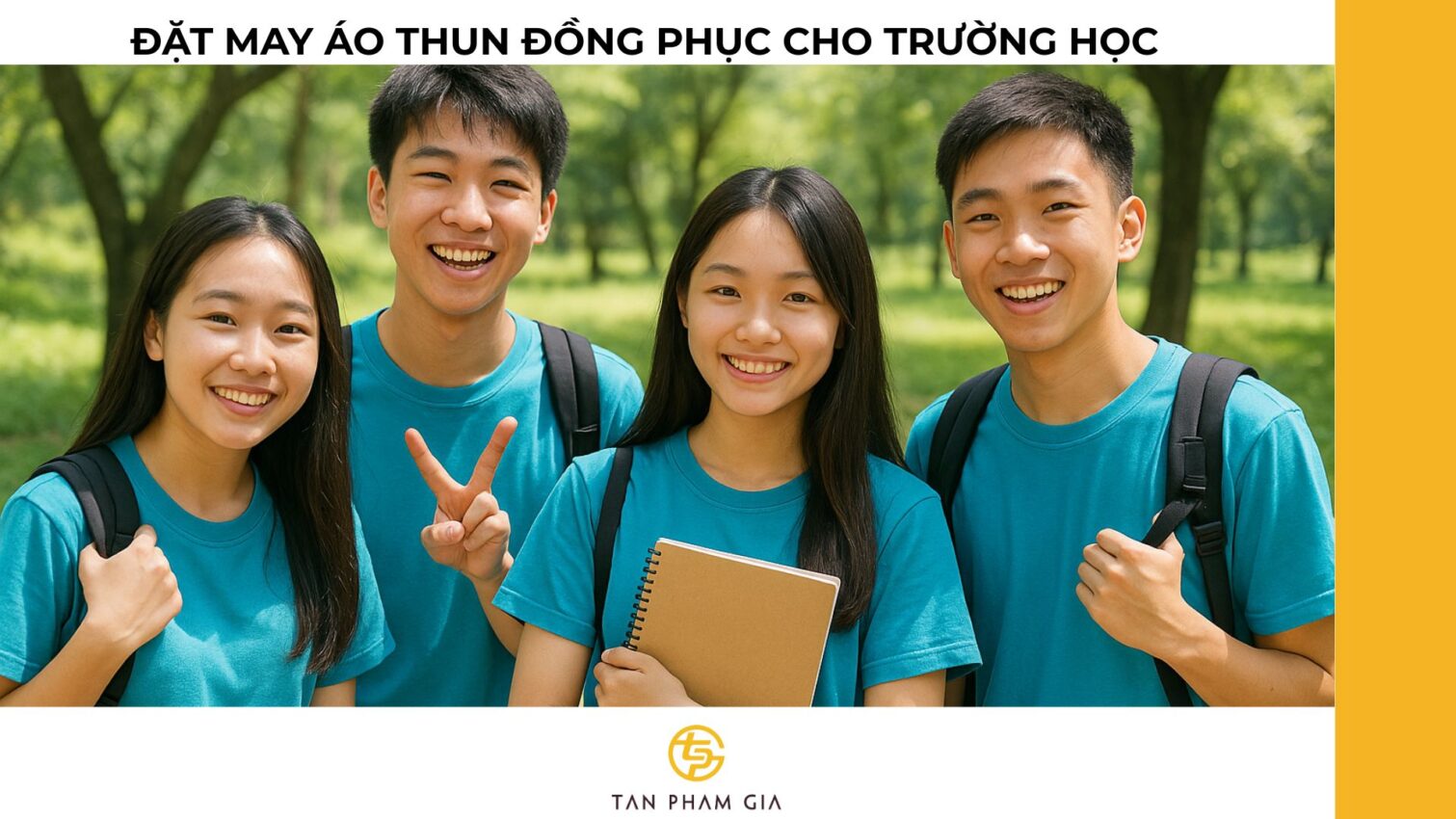 Đặt may áo thun đồng phục cho trường học
