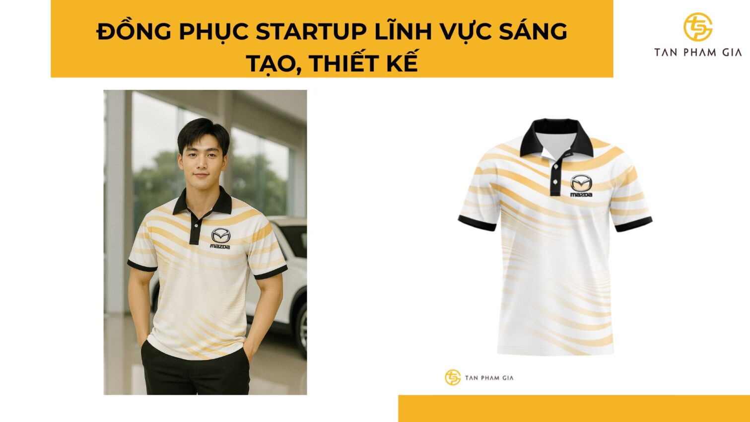 Mẫu áo thun đồng phục công ty phong cách startup