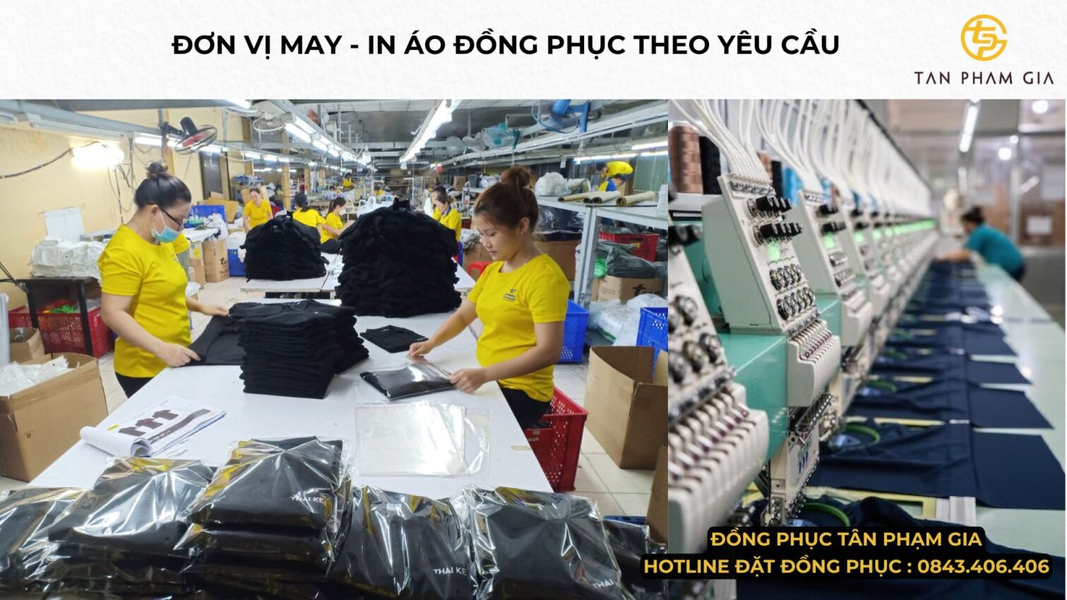Tân Phạm Gia đơn vị may - in áo đồng phục theo yêu cầu