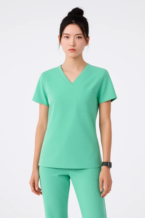 Đồng Phục Bộ Y Tế Nữ ( Srubs ) Màu Xanh Mint