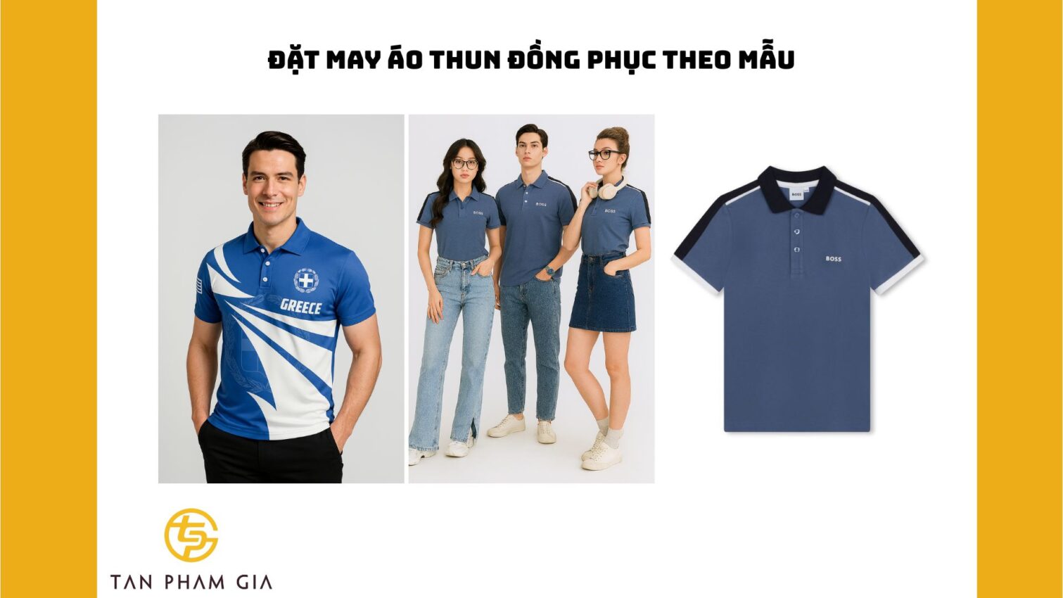 Đặt may áo thun đồng phục theo mẫu