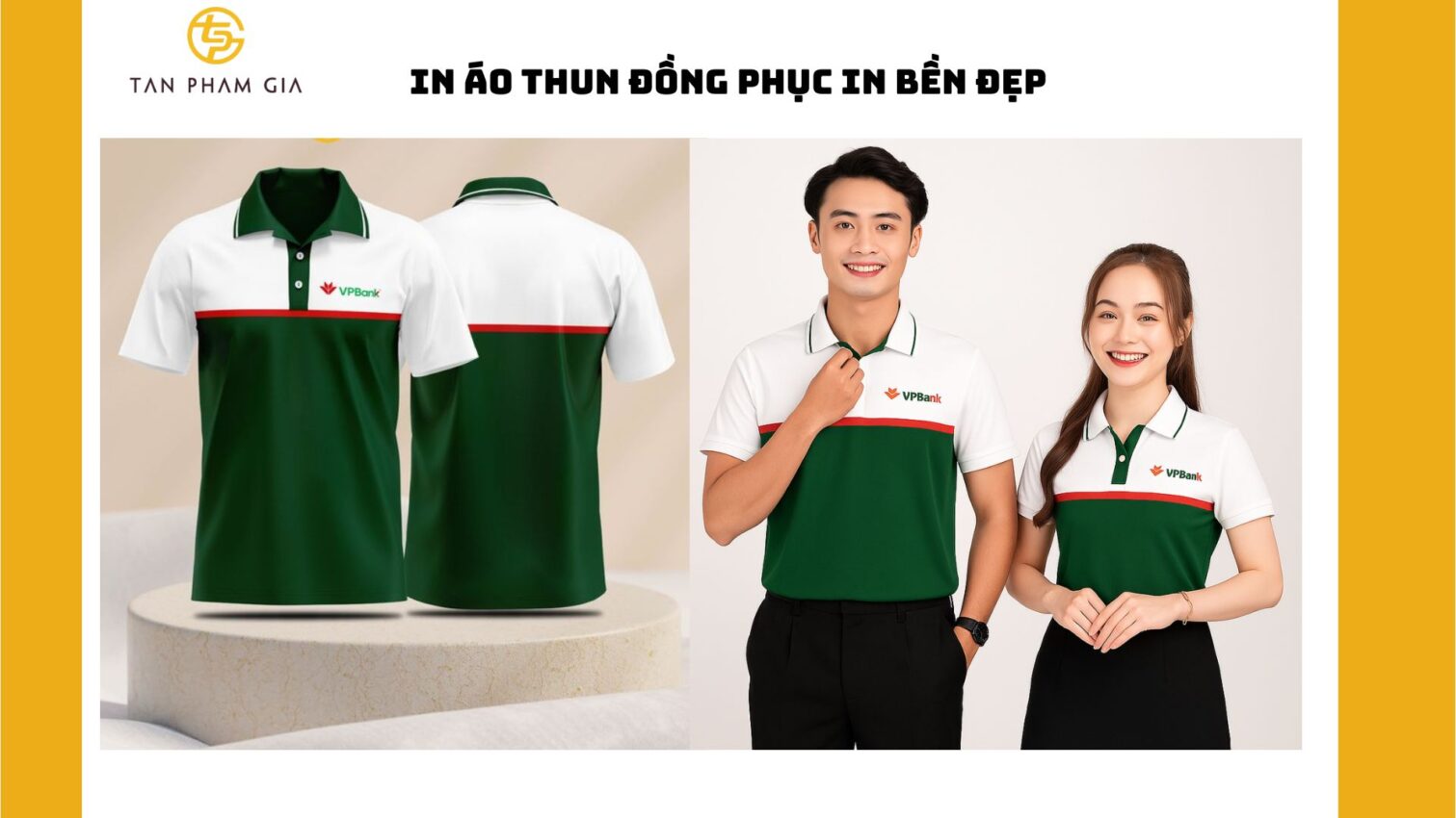 In áo thun đồng phục in bền đẹp