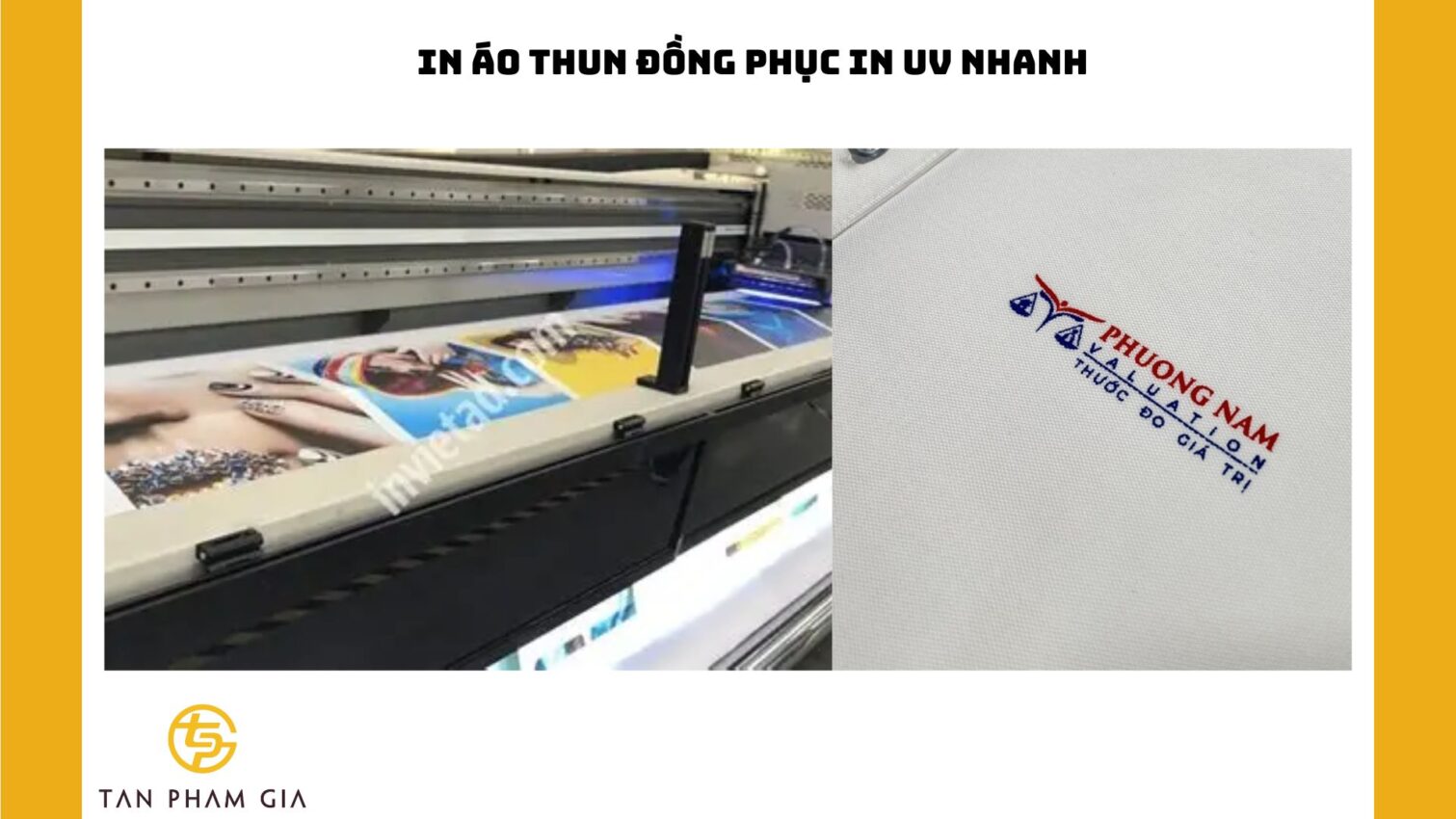 In áo thun đồng phục in UV nhanh