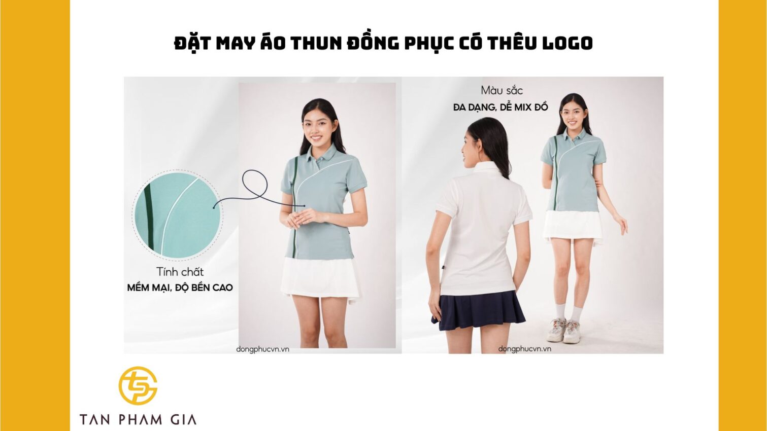 Đặt may áo thun đồng phục có thêu logo