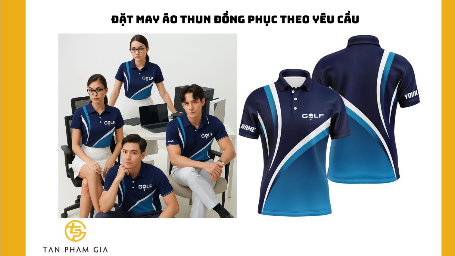 Đặt may áo thun đồng phục theo yêu cầu
