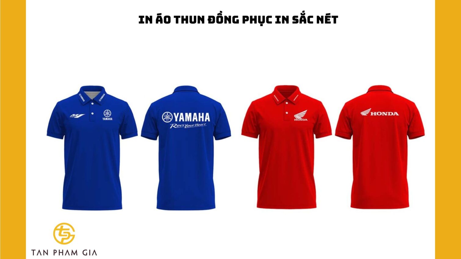 In áo thun đồng phục in sắc nét