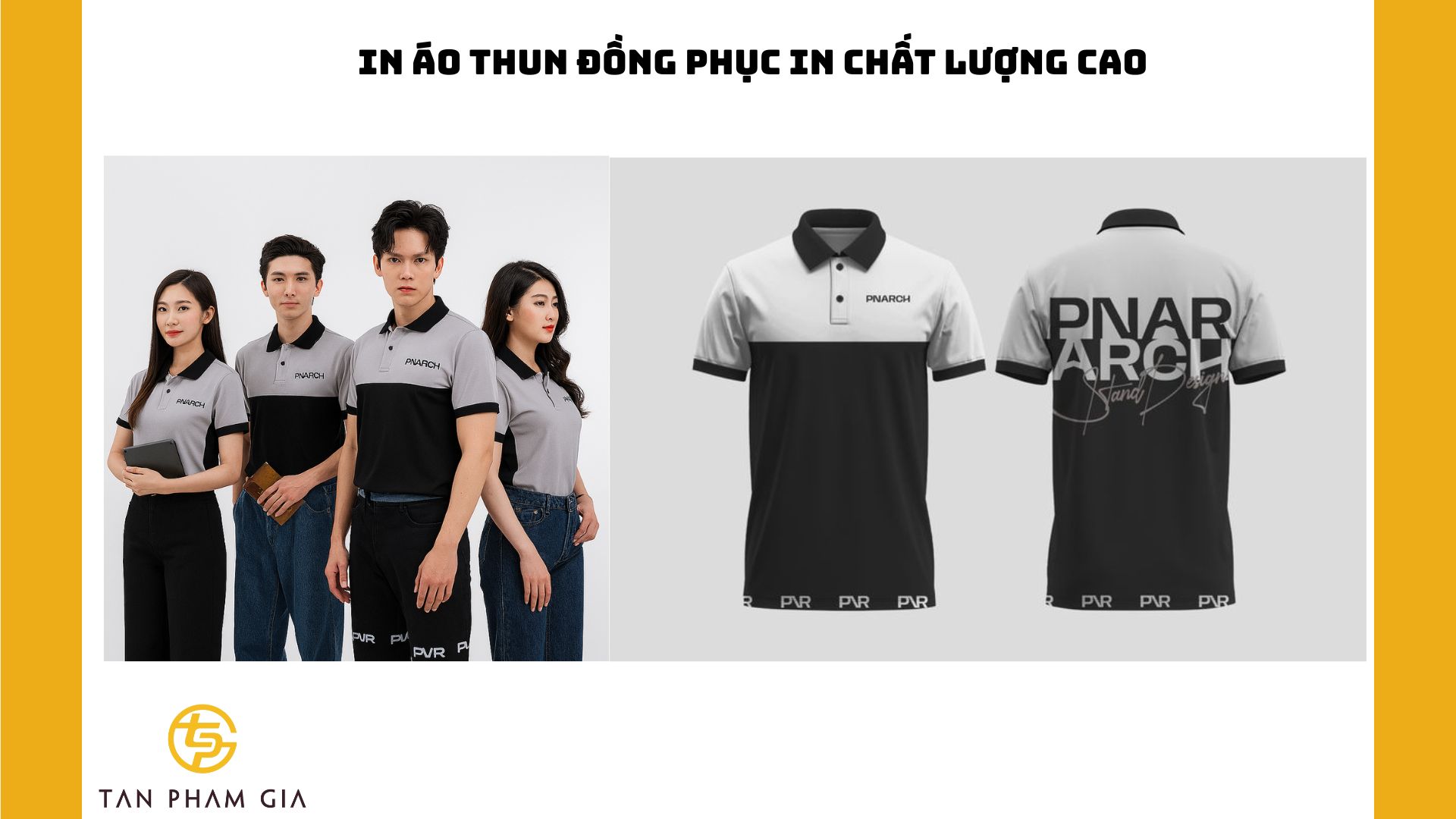 In áo thun đồng phục in chất lượng cao