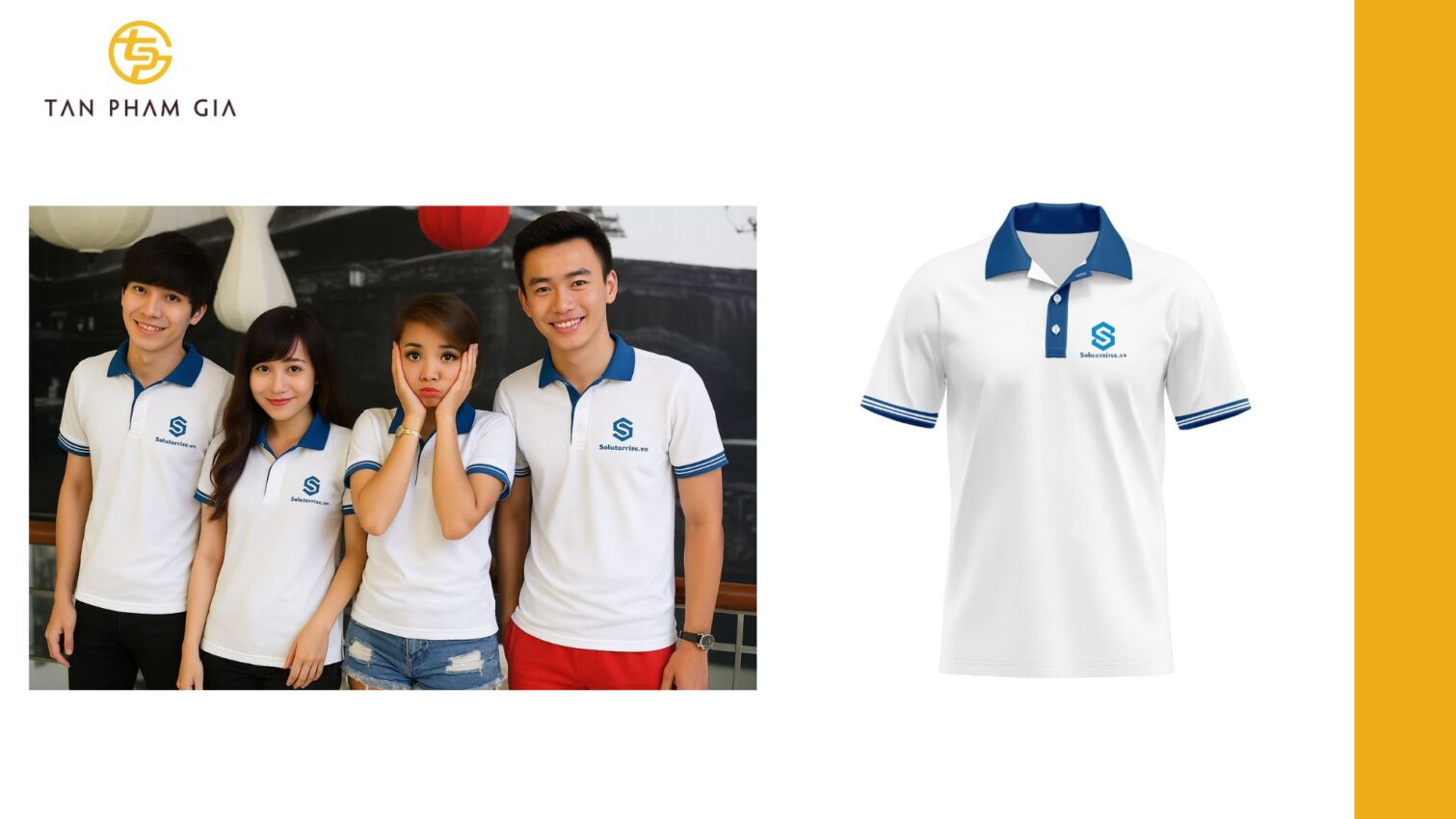Mẫu áo thun đồng phục thời trang dành cho giới trẻ