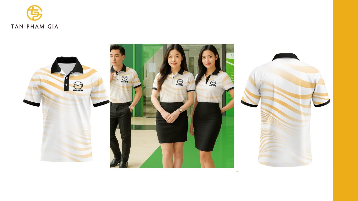 Mẫu áo thun đồng phục chất vải cá sấu bền đẹp