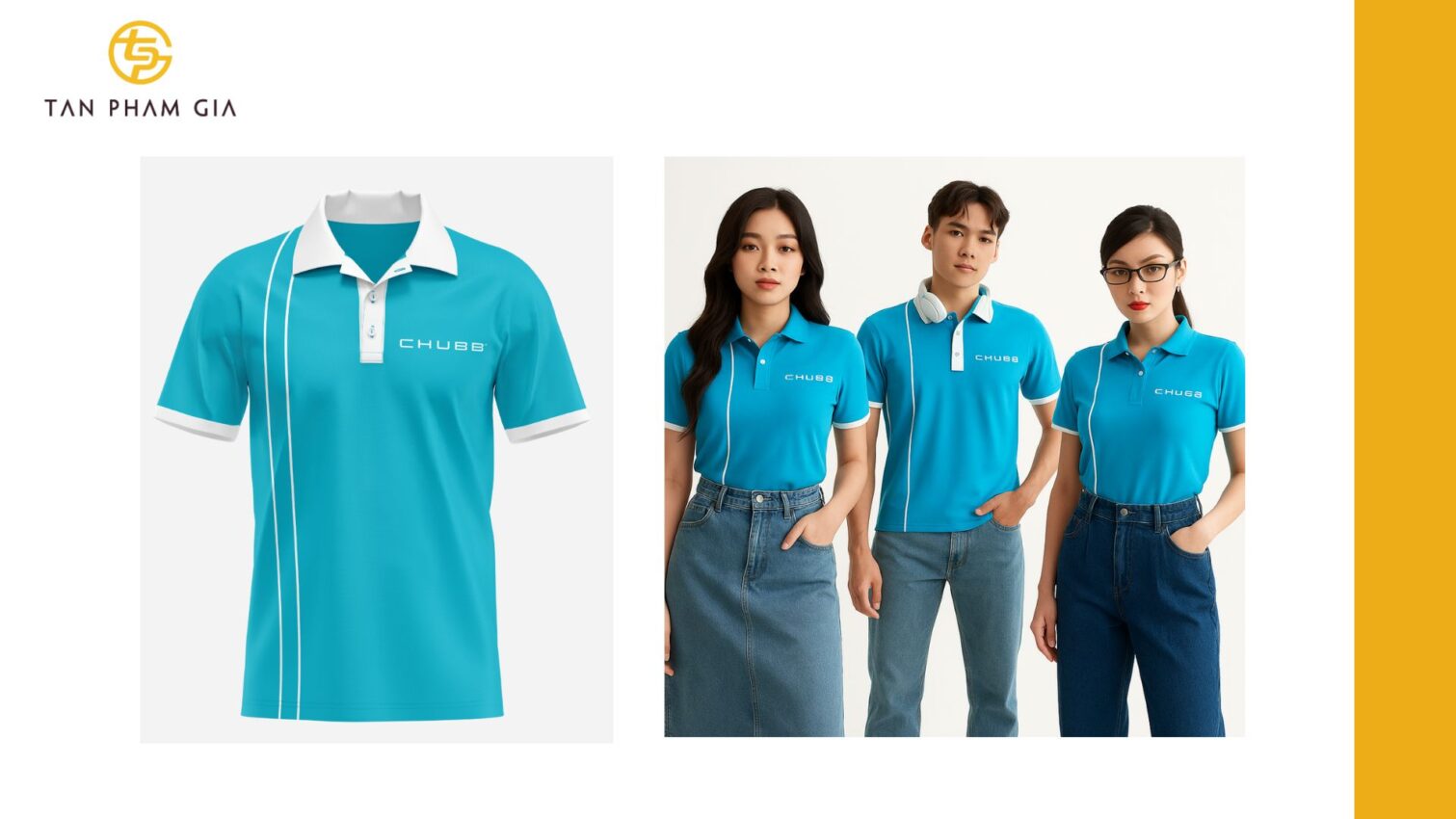 Mẫu áo thun đồng phục chất vải cá sấu bền đẹp