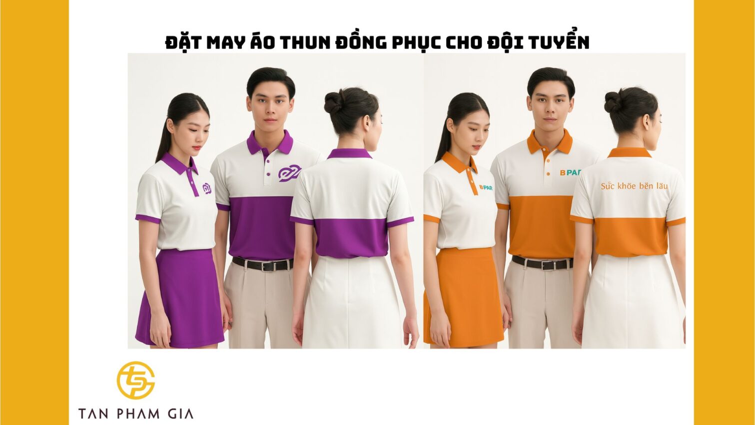 Đặt may áo thun đồng phục cho đội tuyển