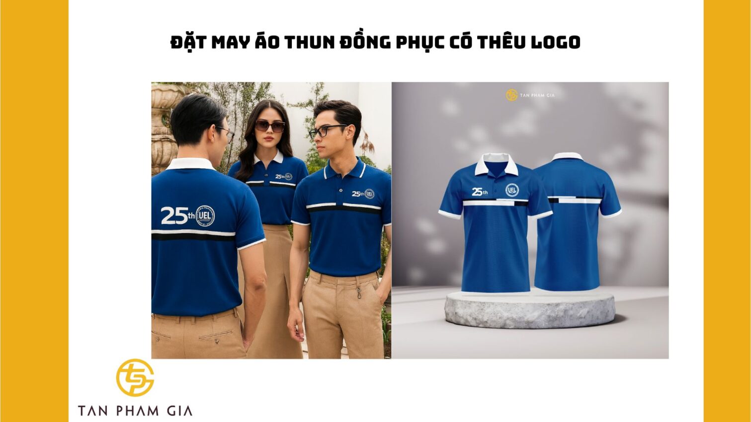 Đặt may áo thun đồng phục có thêu logo