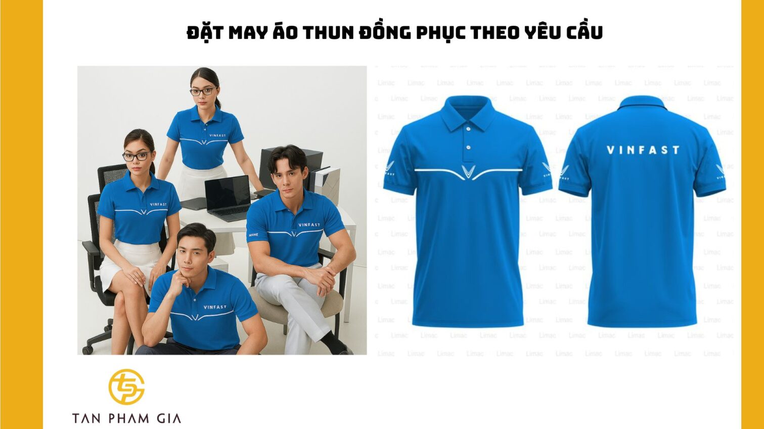 Đặt may áo thun đồng phục theo yêu cầu