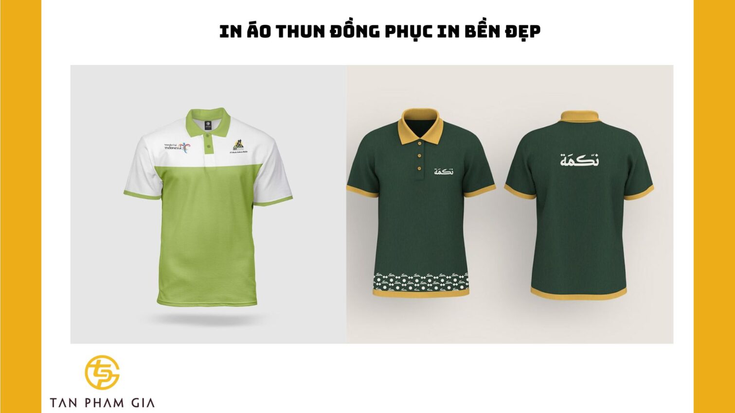 In áo thun đồng phục in bền đẹp