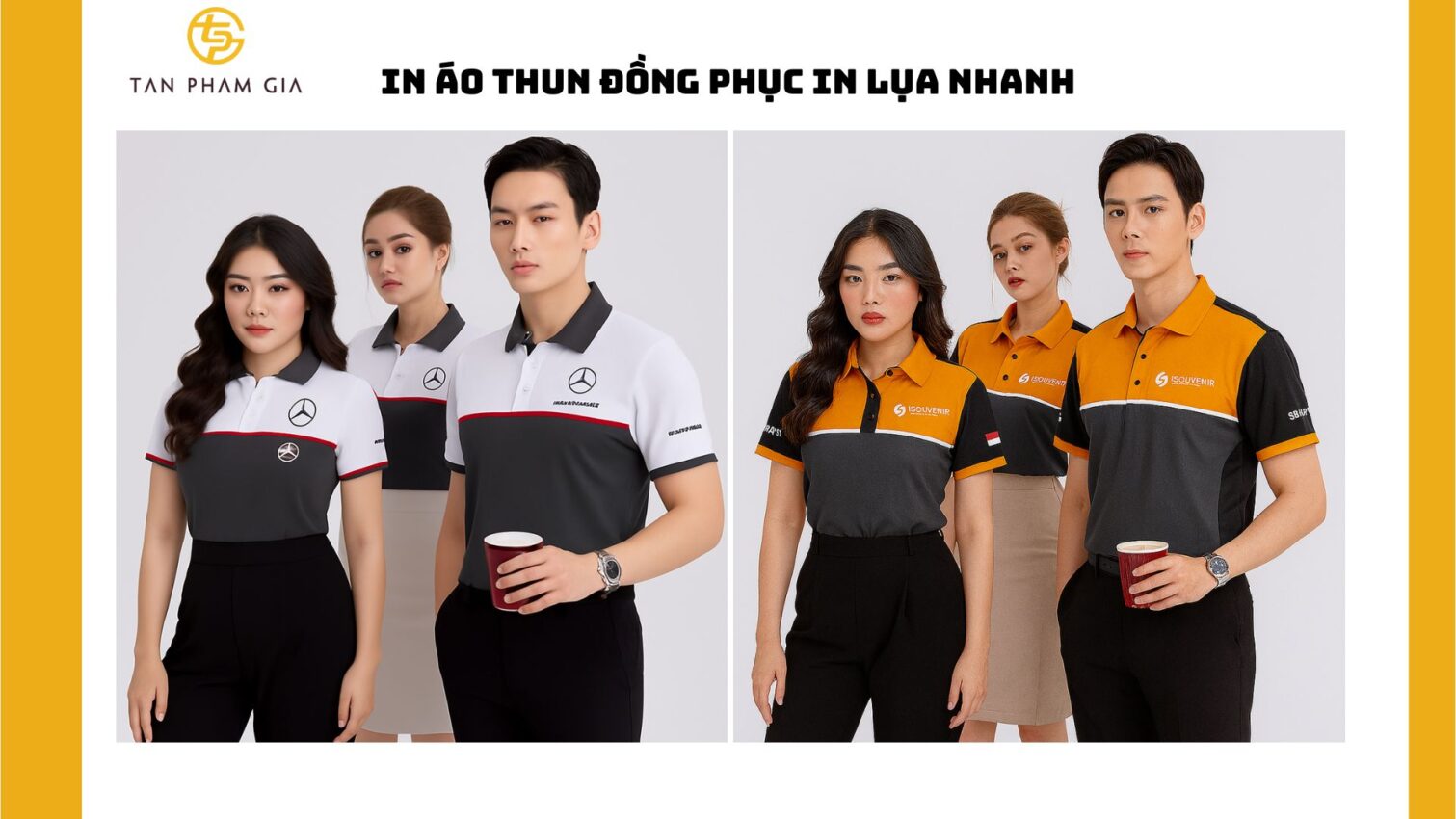 In áo thun đồng phục in lụa nhanh