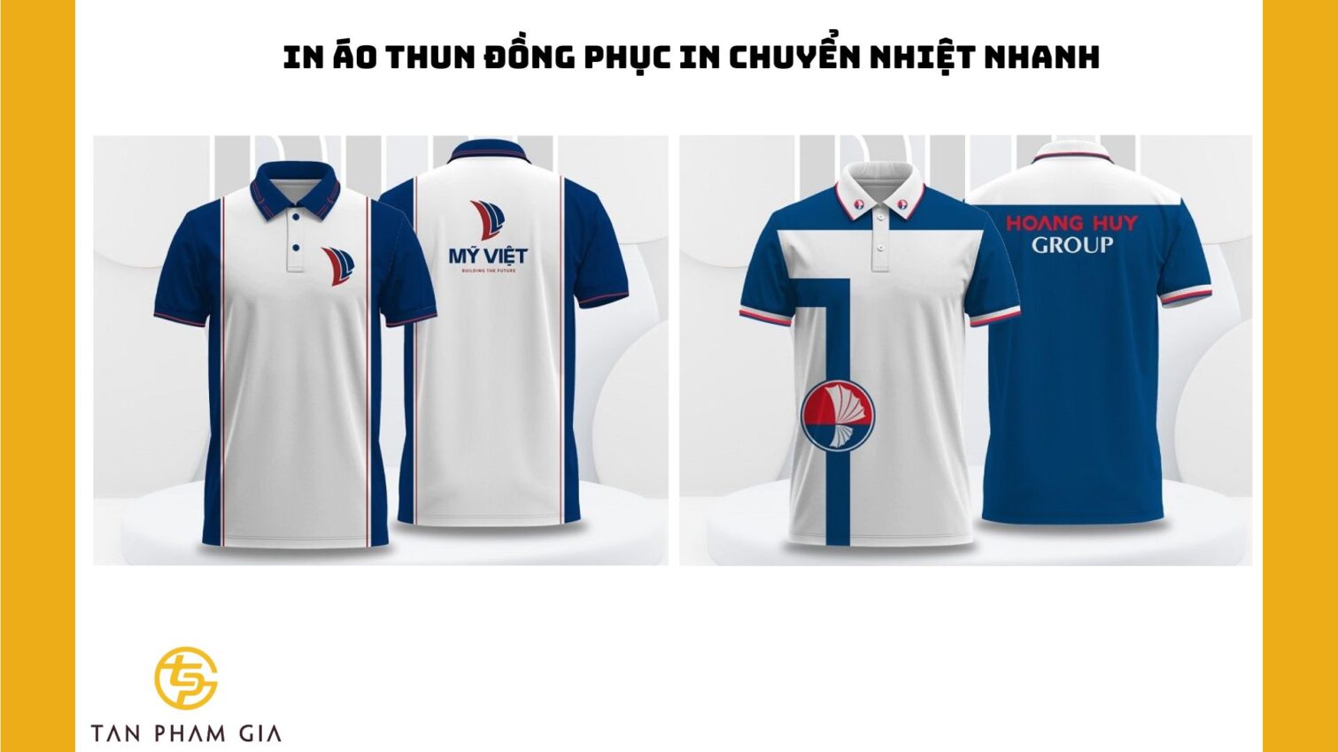 In áo thun đồng phục in chuyển nhiệt nhanh