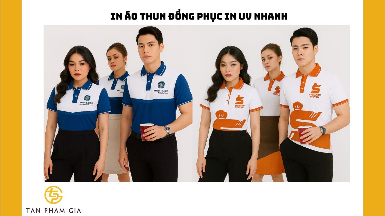 In áo thun đồng phục in UV nhanh