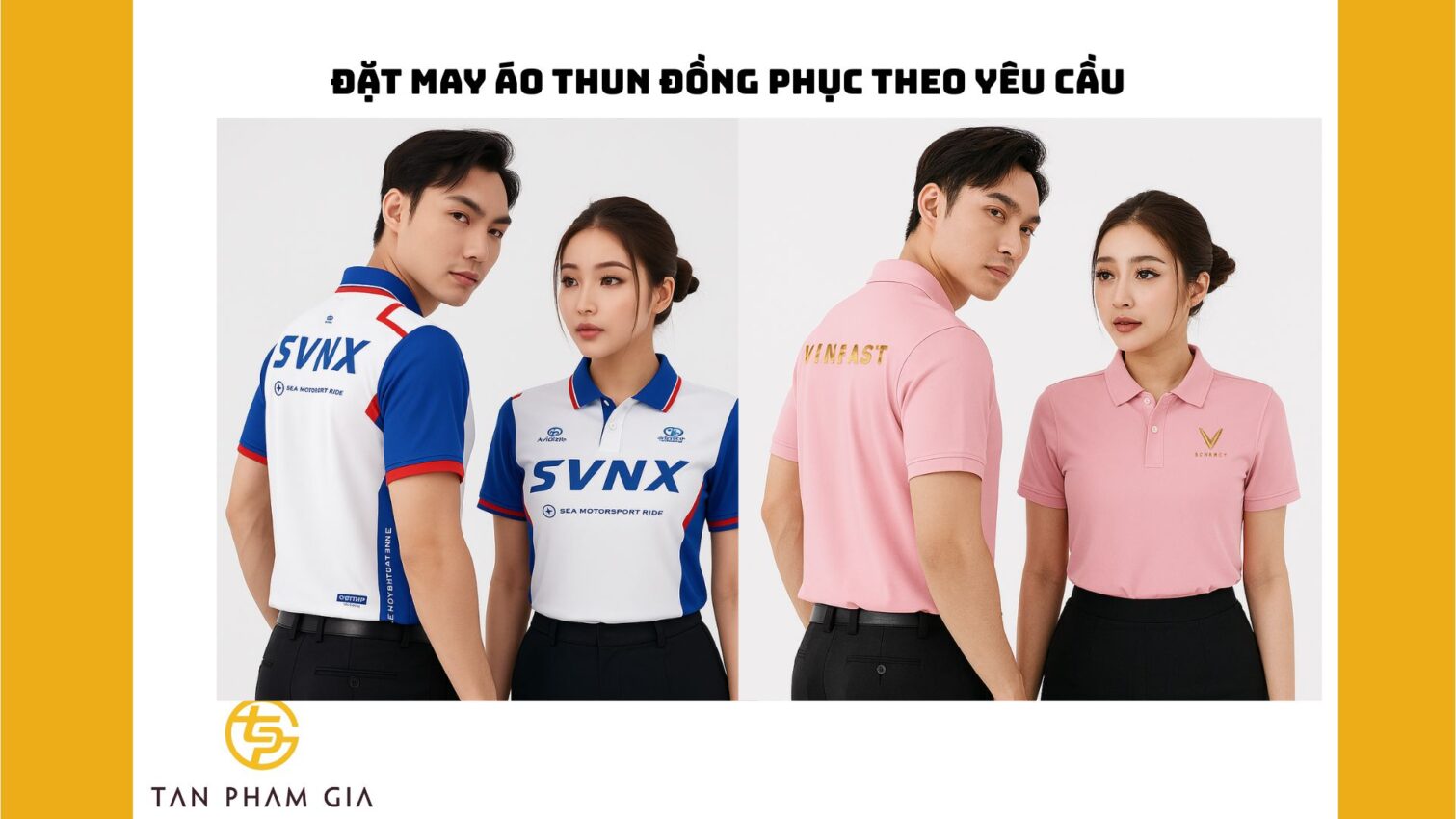 Đặt may áo thun đồng phục theo yêu cầu