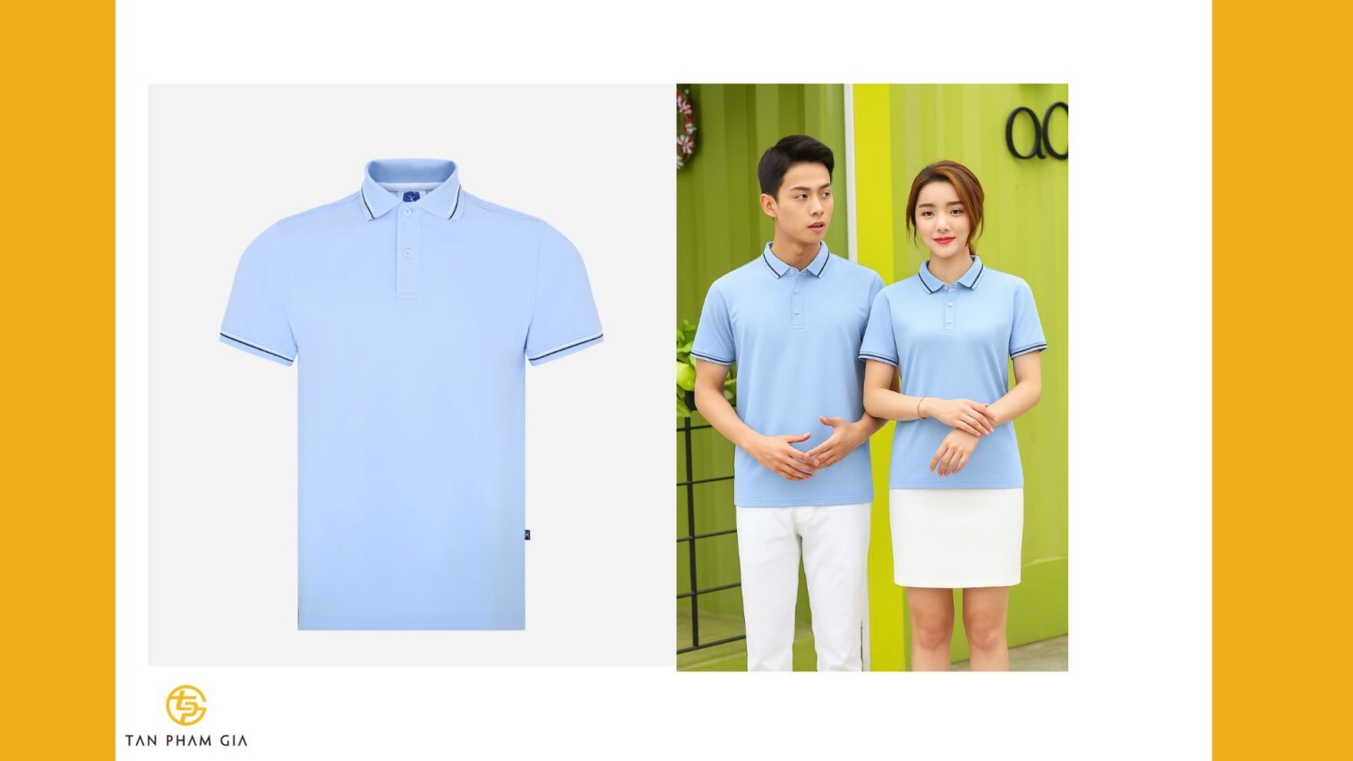 Mẫu áo thun đồng phục kết hợp quần short thể thao