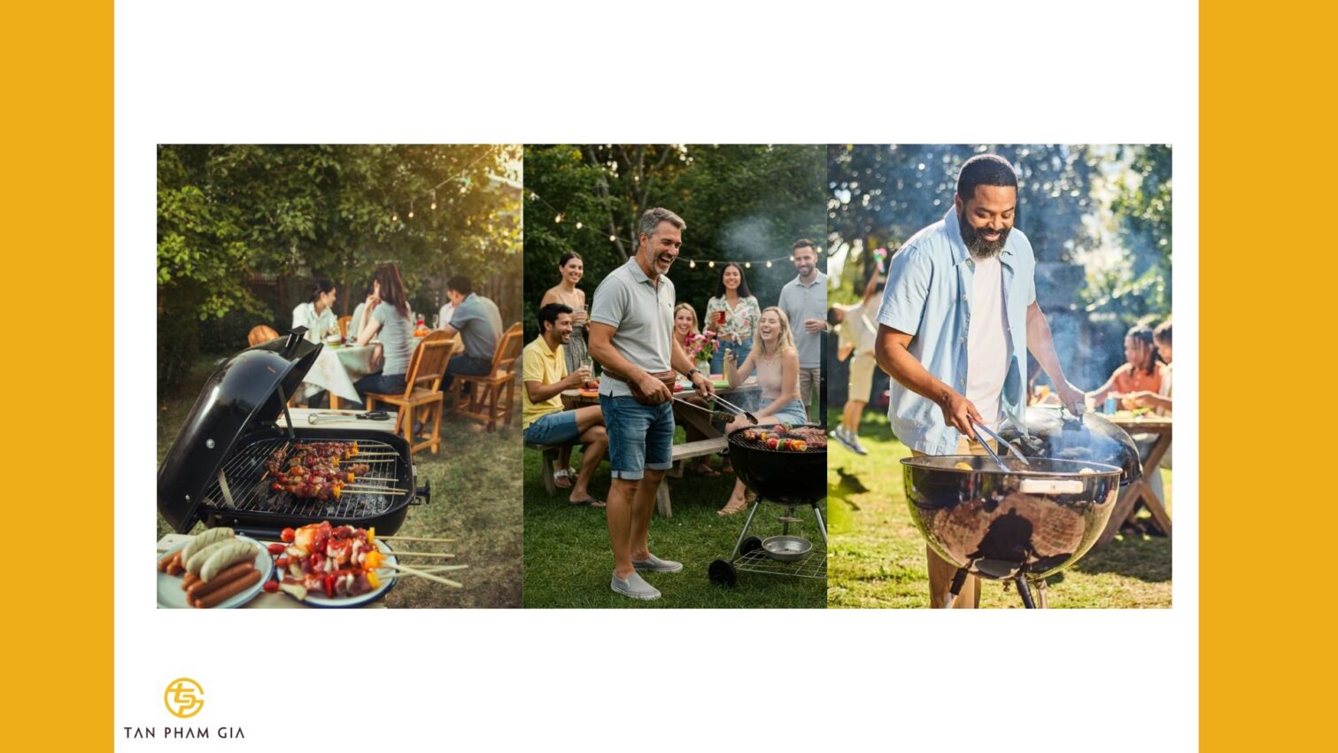 Mẫu áo thun đồng phục dành cho tiệc BBQ ngoài trời