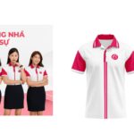 Mẫu áo thun đồng phục có thể mix với chân váy Mẫu áo thun đồng phục có thể mix với chân váy