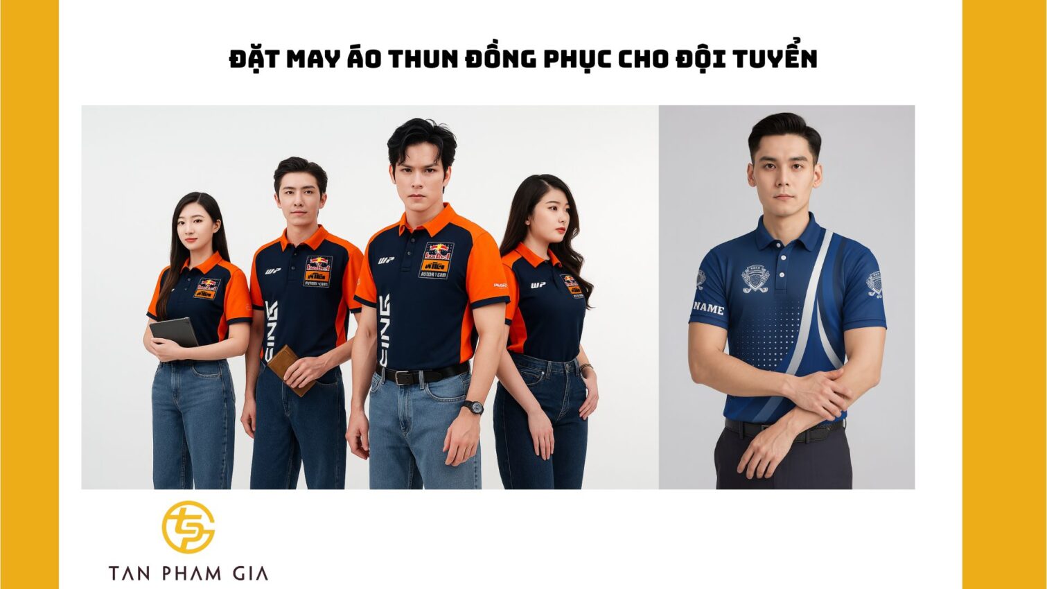 Đặt may áo thun đồng phục cho đội tuyển