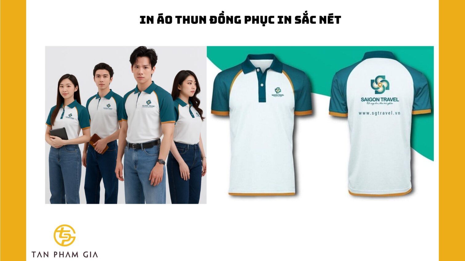 In áo thun đồng phục in sắc nét
