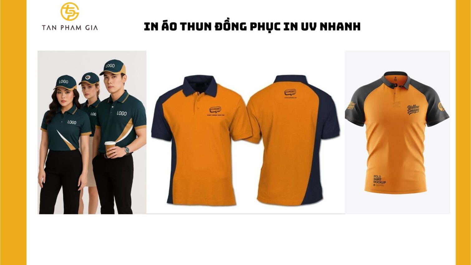 In áo thun đồng phục in UV nhanh