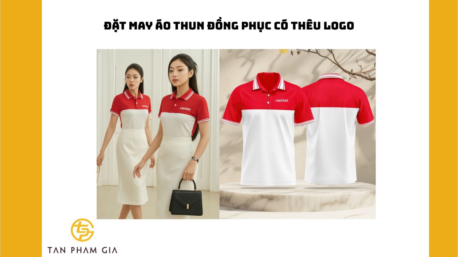 Đặt may áo thun đồng phục có thêu logo