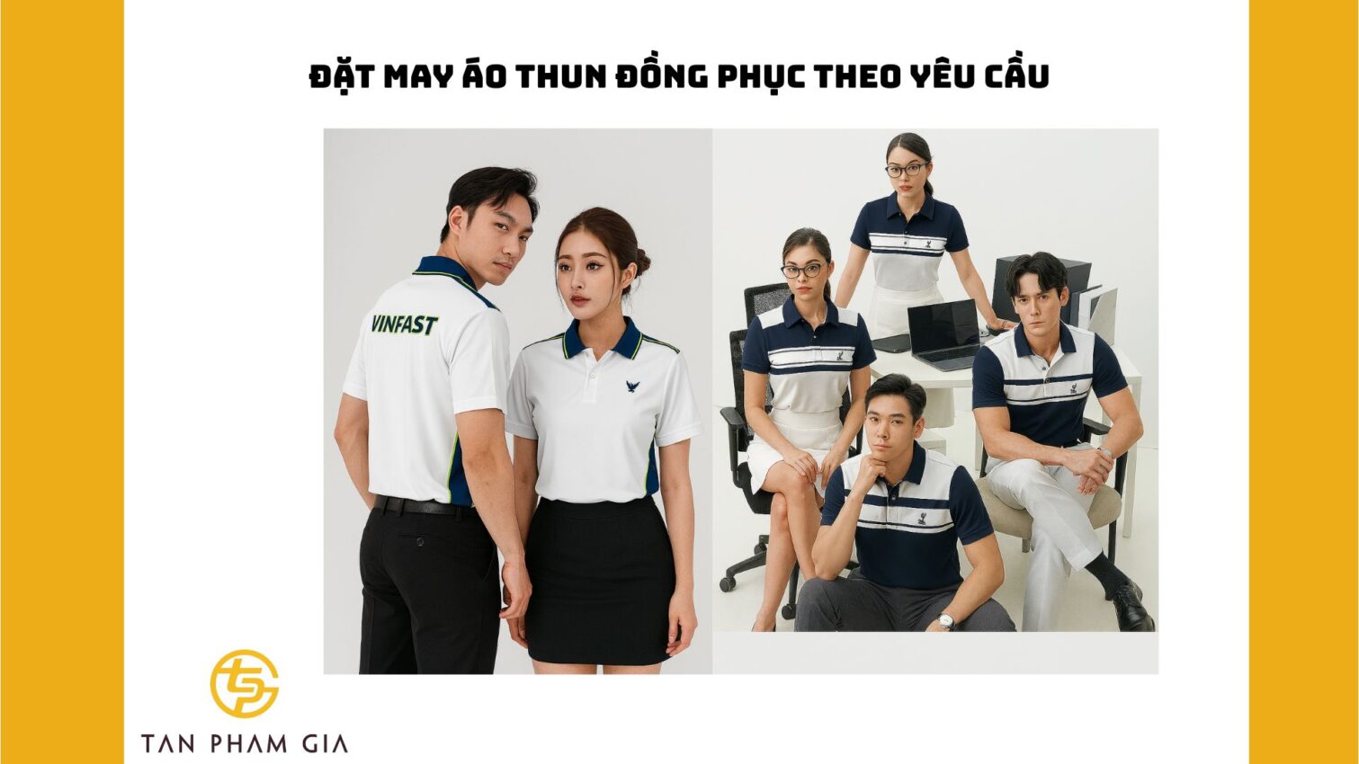 Đặt may áo thun đồng phục theo yêu cầu