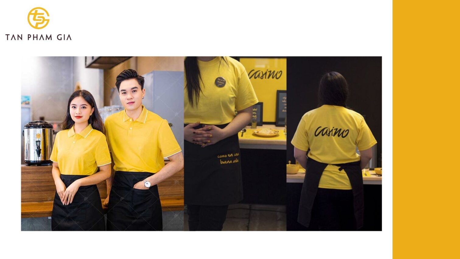 Mẫu áo thun đồng phục cho tiệm bánh ngọt dễ thương
