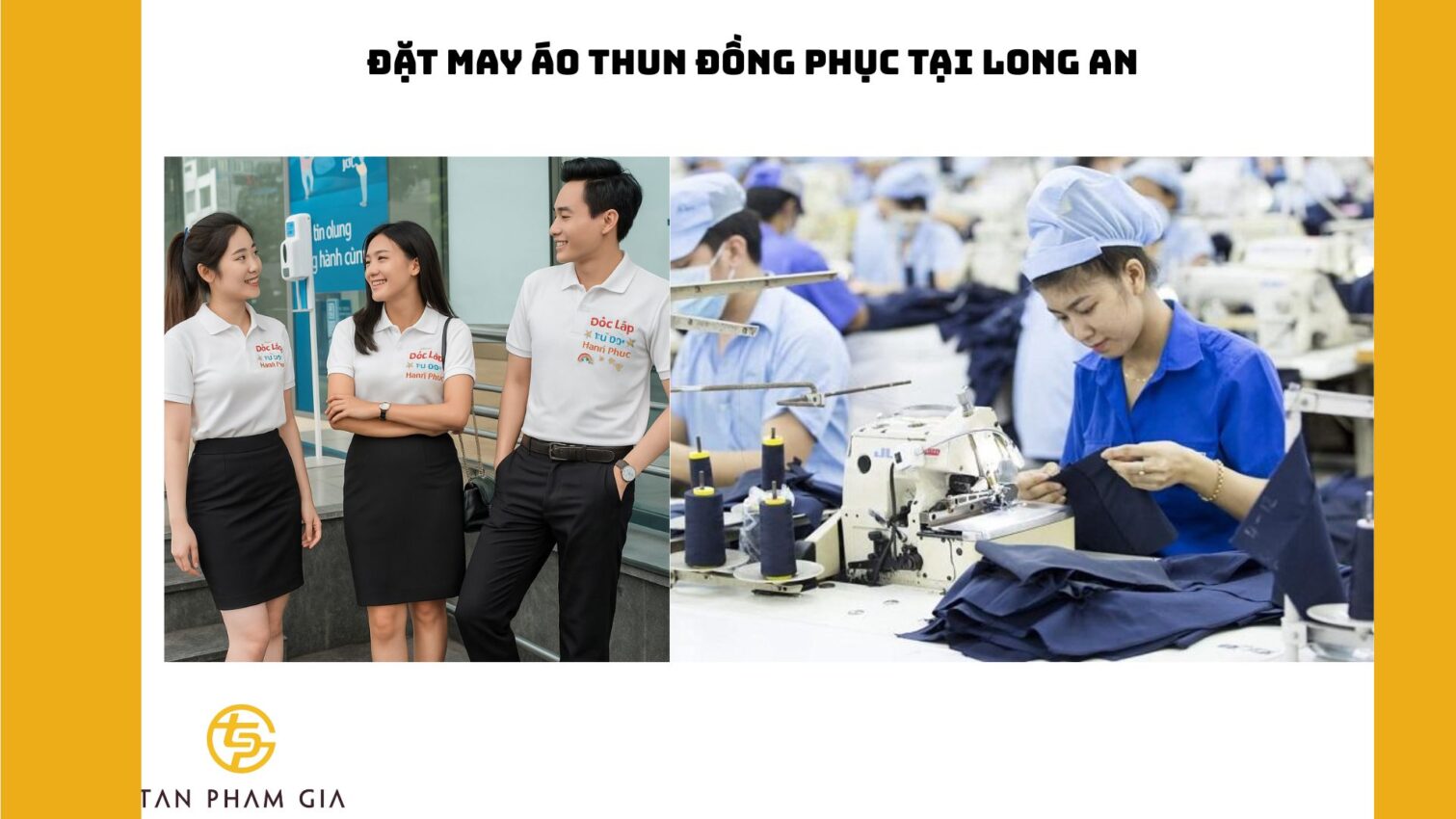 Đặt may áo thun đồng phục tại Long An